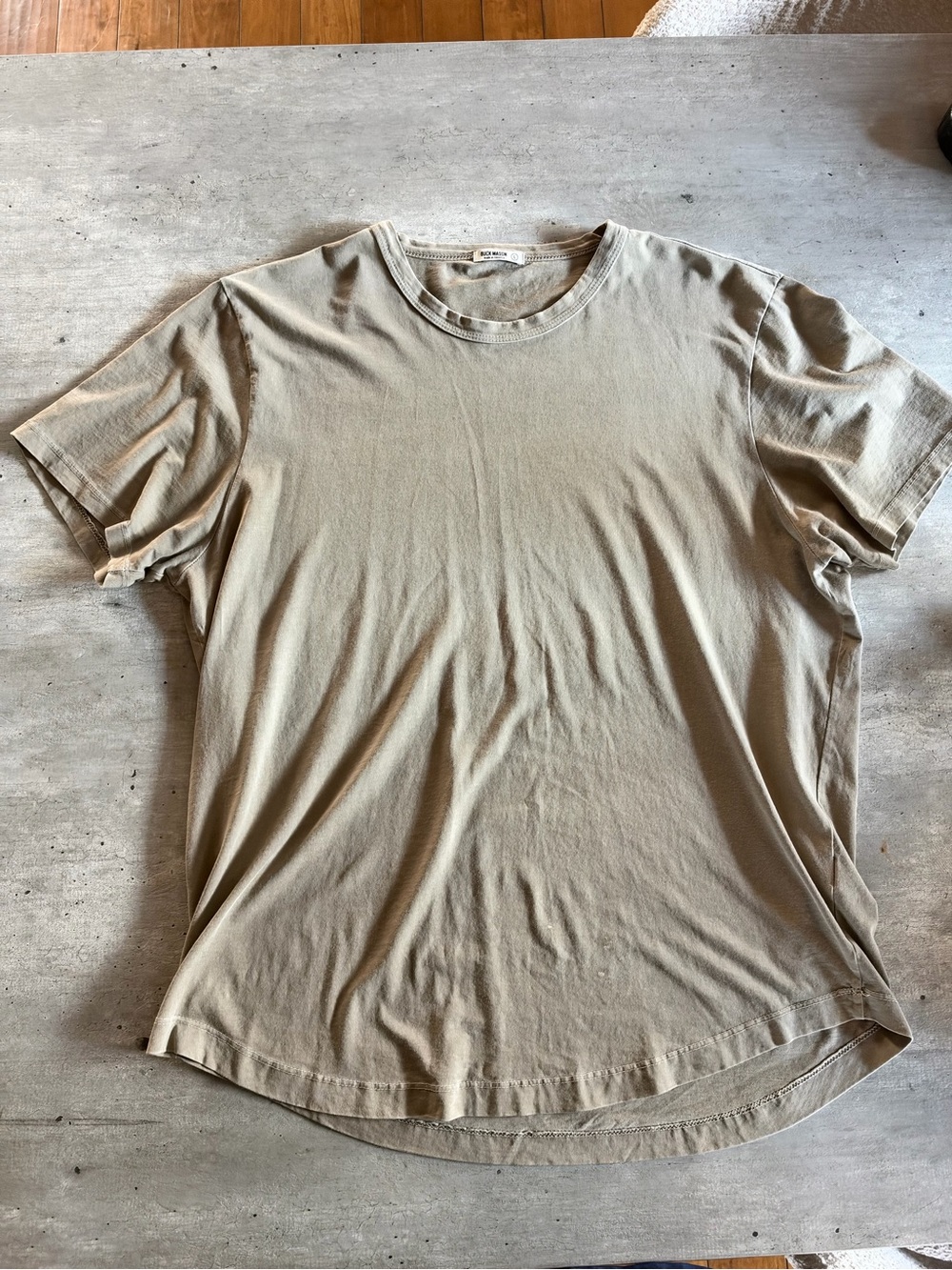 Buck Mason Short Sleeve Crew Tee in Khaki